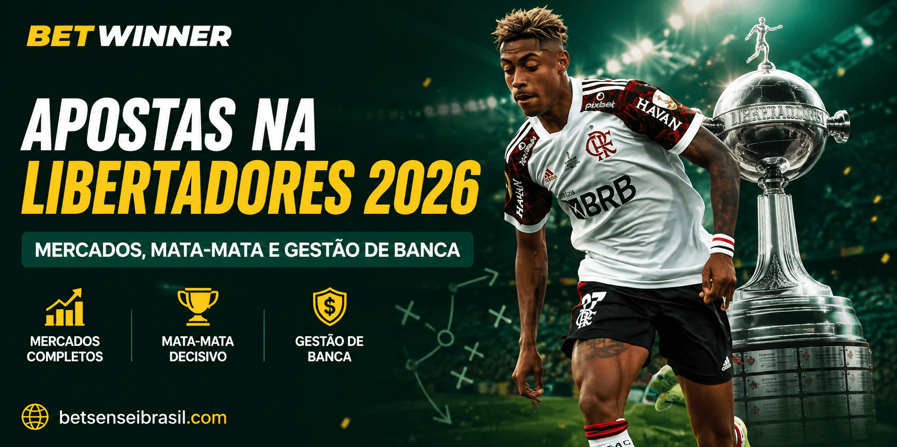 Apostas na Libertadores 2026 — mercados, mata-mata e gestão de banca na BetWinner